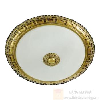 Đèn mâm ốp trần đồng cao cấp Ø320, E27*2 NM 017